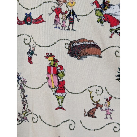 Hanna Andersson Pajamas Christmas Holiday The Grinch PJ Set Adult Size Small - Picture 6 of 14